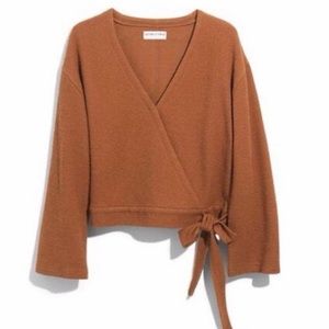 Madewell Texture & Thread Wrap Top